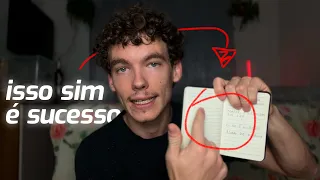 O sucesso é viciante, e eu não to falando de dinheiro...