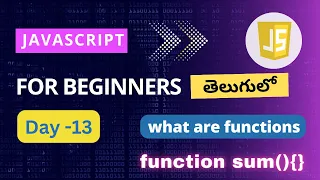 Functions in JavaScript Functions in JavaScript Telugu JavaScript for beginners Java script