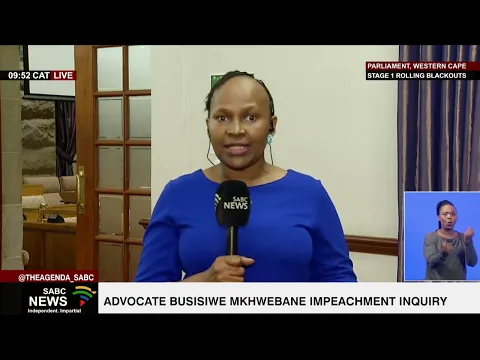 Download MP3 Advocate Busisiwe Mkhwebane Impeachment Inquiry