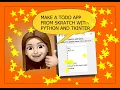 Todo app using Listbox with Tkinter and Python