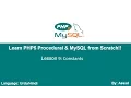 PHP Procedural MySQLi Lesson 9 Constants