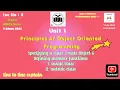 Class Object Member Functions MSBTE K Scheme 2025 Unit 1 - OOP using C Lec 5