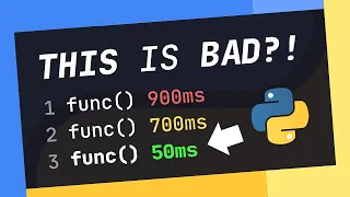 OPTIMIZING Your Python Code Is Actually A BAD Thing