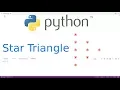 Python Patterns Making full Star Triangle using asterisk in python
