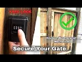 Best Keyless Gate Lock - Yard Lock Review Install