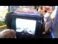 Lilly Rides The KIDDIE COASTER At Chuck E Cheese Arcade AUGUST 2016 FREEZE