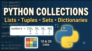 Part 03 - Learn Python Lists in One Lecture Indexing Sorting 2D Lists