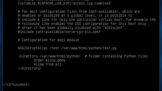 Embedding Python In Apache2 Web Service using wsgi - Linux