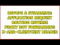 Application Request Routing reverse proxy not forwarding X-ARR-ClientCert header