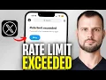 How To Solve Rate Limit Exceeded Twitter X Problem iPhone
