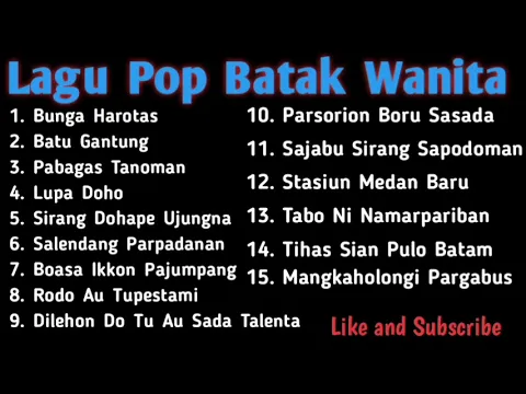 Download MP3 Lagu Pop Batak Wanita Terpopuler