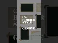 CSS border-style groove - add a 3D border
