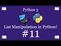 Python Programming Lesson 11 - Introduction to Lists Python 3 For Beginners