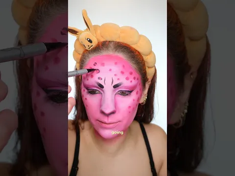 BTS Transition: Pink leopard makeup 🩷