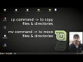 copy files directories move files directories in linux cp command command
