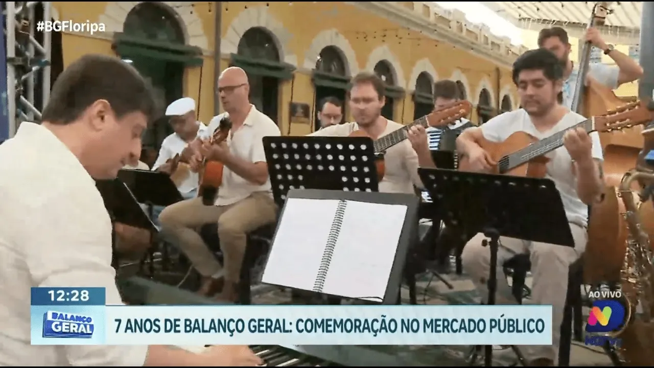 Balanço Geral celebra 7 anos com Orquestra Brasileira no Mercado Público