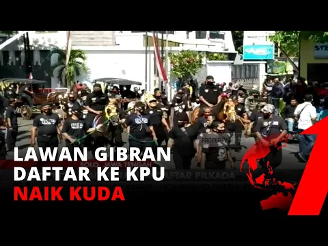 Gibran Tak Jadi Lawan Kotak Kosong, Bajo Daftar ke KPU Solo Sambil Tunggangi Kuda | tvOne