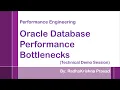 Performance Engineering - Oracle Database Performance Bottlenecks
