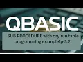 QBASIC Sub Procedure for SEE Complete Tutorial on SUB END SUB Dry run table for output p-8 3 2