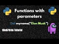 Lesson 19 Function with parameters Python Tutorials