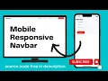 How to create a Responsive Navbar using HTML CSS and Bootstrap 5