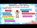 Clase String y sus Operaciones en JAVA - TEORIA PARTE IITA