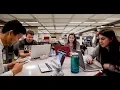 Students use Moffitt Library resources for robotics project