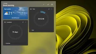 Windows 11 Gets 2 New Clock Widgets Countdown and Timer How to