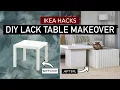DIY IKEA Hacks I made the LACK table look expensive