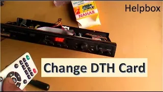 how to change dth card of set top box