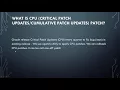 Oracle CPU and PSU and Patch Set in oracle