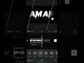 Cinematic Name Reveal In Capcut Video Editing #shorts #capcut #edit