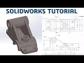Solidworks Tutorial 3D Model Basic Beginers cadcam tutorial