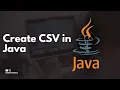 Create CSV without using any third party library in Java Playlist Part 1