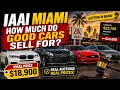 IAAI Miami How Much Do Good Cars Sell for at Auction