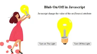 Bulb On Off JavaScript Tutorial Create Bulb Effect Using Javascript - Hindi