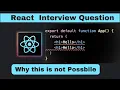 React Interview Question in Hindi Why Only One Parent Element in JSX