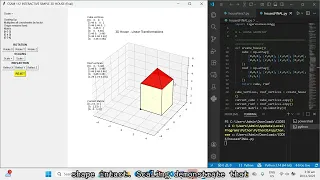 Linear Transformation Demonstration Project 3D House Model Using Python Matplotlib Linear Algebra