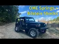 Jeep TJ - OME lift Bilstein shocks