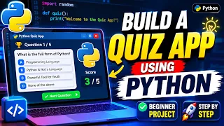 Build a Simple Quiz App Using Python Python Project for Beginners Step-by-Step Tutorial