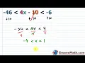 Solving Three Part Inequalities Practice Test Full Solutions