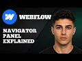 Webflow Navigator Panel Explained Beginner Layout Structure Guide
