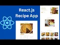 Build a Recipe React js App Beginner Friendly TheMealDB API