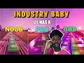 Download Lagu Lil Nas X, Jack Harlow - INDUSTRY BABY  - Noob vs Pro vs God (Fortnite Music Blocks)
