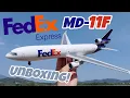 My BIGGEST MD-11 Unboxing 1 130 FedEx Md-11 Freighter Aircraft Model