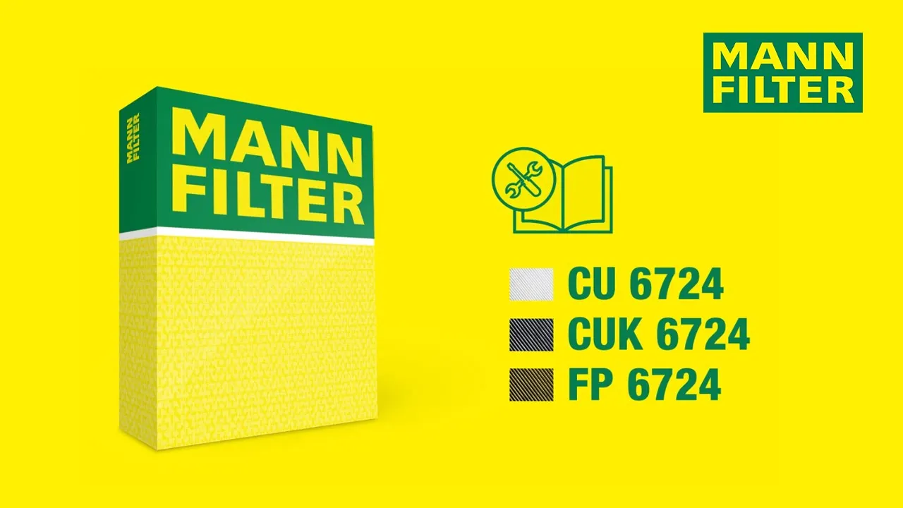 How to change a cabin air filter by MANN-FILTER | CU 6724 - CUK 6724- FP 6724