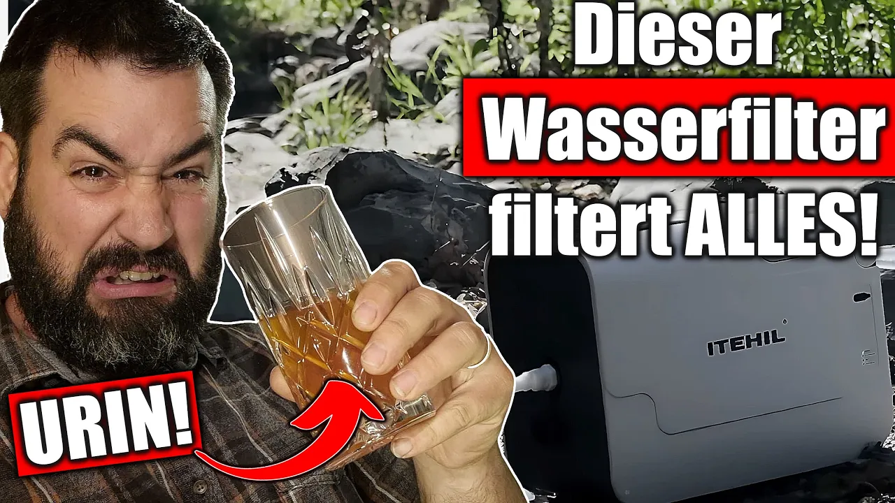 Prepper-Test: Dieser WASSERFILTER reinigt sogar URIN und macht es trinkbar!