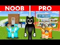 Download Lagu NOOB vs PRO: CARTOON CAT Safest Security House Build Challenge to Protect My Family