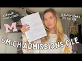reading my university of michigan admissions file how you can see yours