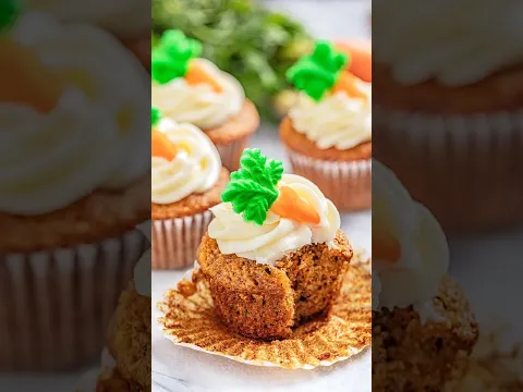 Most Amazing Carrot Cake Cupcakes #cupcakes #carrotcake #recipe #baking #dessert